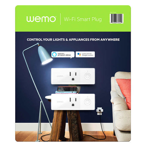 Picture of Wemo Wi-Fi Smart Plug 2-pack with voice control