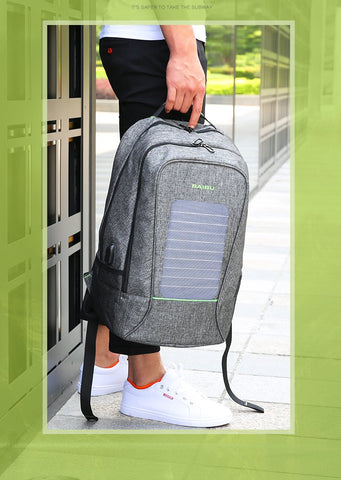 image of a solar powered backpack